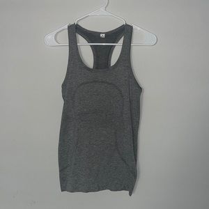 lulu grey swiftly tech racerback tank top